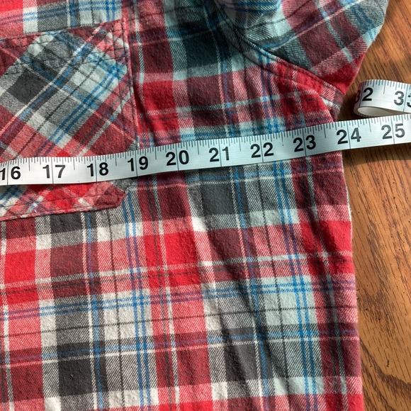 Pd&c Red white blue and gray flannel shirt extra-large - Picture 10 of 10